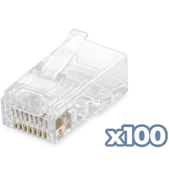 Phasak Conector RJ45 Cat.6 UTP 23AWG Sólido (Pack 100) Phasak Conector RJ45 Cat.6 UTP 23AWG Sólido (Pack 100)